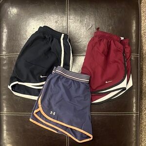 Nike and UA Athletic Shorts Sz S
